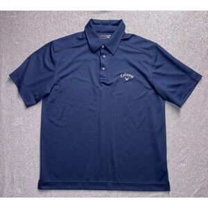Callaway Men's Performance Polo Golf Shirt - Navy Blue - Size Medium